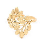 Открытое манжетное кольцо из нержавеющей стали 304 RJEW-SZ0001-18G