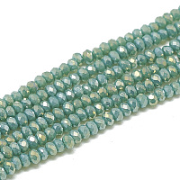 Galvanisieren undurchsichtige feste Farbe Glasperlen Stränge&nbsp;EGLA-Q112-B13