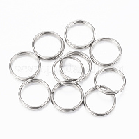 304 Stainless Steel Split Rings, Double Loops Jump Rings, Real 18K Gold  Plated, 5x1mm, Inner Diameter: 4mm, Single Wire: 0.5mm