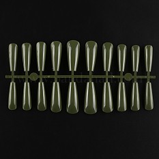 Faux ongle d'orteil sans couture en plastique de couleur unie MRMJ-R106-TBL020