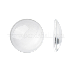 Прозрачные стеклянные кабошоны GGLA-R026-25mm