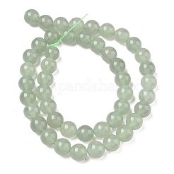 Naturels verts perles rondes aventurine brins&nbsp;X-G-S150-8mm-1