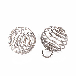 Anlaufgeschützte Anhänger aus 304 Edelstahldraht&nbsp;X-STAS-ZX013-22-14mm-P