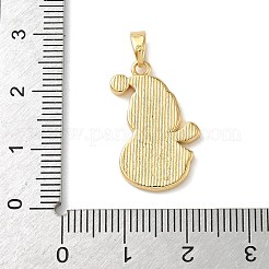 Weihnachtsanhänger aus Messing und Emaille&nbsp;KK-K305-08B-G