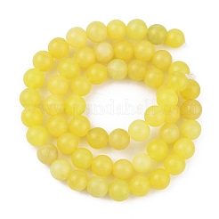 Chapelets de perles en jade citron naturel&nbsp;G-H1631-6MM