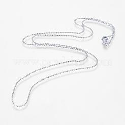 Collares de cadena de latón chapado en rack&nbsp;MAK-G002-06P-C