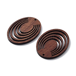 Pendenti in legno di noce tagliati al laser&nbsp;X-WOOD-Q051-04F