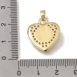 Micro pavé de zircone cubique transparent en laiton avec pendentifs en émail&nbsp;CU-CBAA556-10B