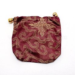 Sacchetti di stoffa per imballaggio regalo sacchetti con coulisse&nbsp;ABAG-WH0035-01N