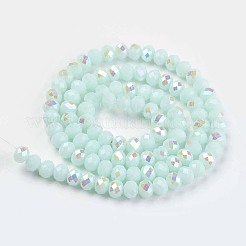 Chapelets de perles en verre opaque de couleur unie&nbsp;X-EGLA-A034-P8mm-L09