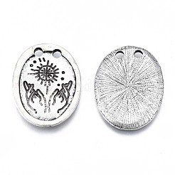 Connettori in lega di stile tibetano&nbsp;PALLOY-Q441-063-RS