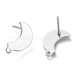 Anlaufgeschützte Ohrstecker-Beschläge aus Edelstahl 304&nbsp;STAS-K212-03P