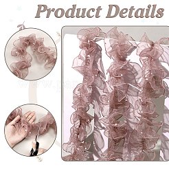 5 Yards plissiertes Organza-Spitzenband&nbsp;OCOR-PH0004-67B