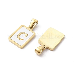 Colgantes de concha pavé de acero inoxidable 304 con revestimiento iónico (IP)&nbsp;X-STAS-G327-01G-C