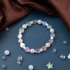 Umweltfreundliches transparentes und undurchsichtiges Polystyrol-Acrylperlen-Set&nbsp;DIY-YW0005-04