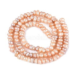 Filo di perle di perle d'acqua dolce coltivate naturali&nbsp;PEAR-N015-04C-01B