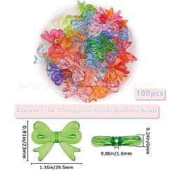 100 Stück transparente Acrylperlen&nbsp;TACR-SP0001-20