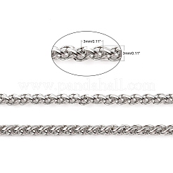 Chaînes de blé en acier inoxydable 304 anti-ternissement de 3.28 pied&nbsp;X-STAS-O076-07