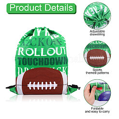 24 pz. 6 borse portaoggetti con coulisse in poliestere da rugby&nbsp;ABAG-BC0001-63