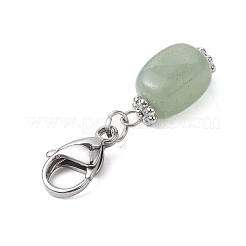 5 stücke quader natürliche grüne aventurin & tiger auge & amethyst & sodalith & howlith anhänger dekorationen&nbsp;HJEW-JM02341