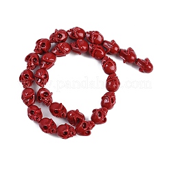 Fili di perline intagliate di corallo sintetico&nbsp;CORA-M001-10