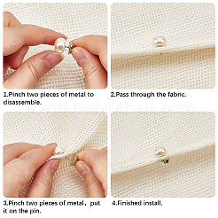 30 broche de perlas de imitación de ABS&nbsp;JEWB-GF0011-53C