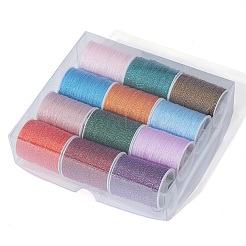 12 Rolle Polyester-Nähgarn&nbsp;OCOR-WH20074-04A