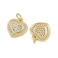 Pendentifs avec zircon cubiques à micro-pavés en laiton&nbsp;ZIRC-I367-11G-13