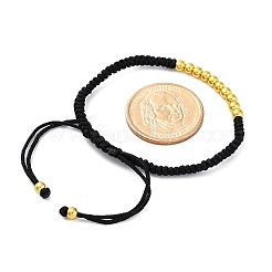 Braccialetti di perline intrecciate in cordoncino di poliestere per donna&nbsp;BJEW-L698-04G-02