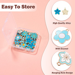 48pcs 24 styles de pendentifs en émail en alliage&nbsp;ENAM-TA0004-14
