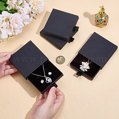 Cajas de cajones de cartón para juegos de joyas&nbsp;CON-WH0099-76B