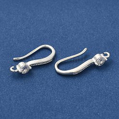 Ohrhaken aus Messing mit Mikropflaster und klaren Zirkonia&nbsp;KK-A231-05S