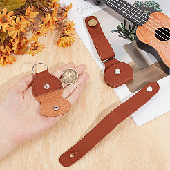 2 Stück Gitarrenhalsband aus Kunstleder mit Gitarrenplektrum-Tasche&nbsp;AJEW-CL0006-36A