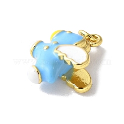 Messing Emaille Anhänger / charms&nbsp;KK-A252-31G-01