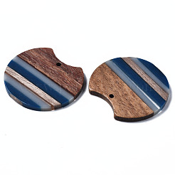 Colgantes de resina y madera de nogal&nbsp;RESI-N025-014A-C01
