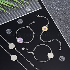 Bausatz für ein leeres Kuppelgliederarmband zum Selbermachen&nbsp;DIY-UN0004-28