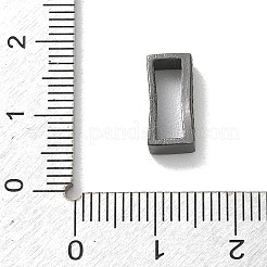 Schiebeanhänger aus Messing mit Mikropavé-Fassung und schwarzen Zirkonia&nbsp;KK-A300-12B