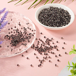 100g transparente Glasperlen mit Innenfarben&nbsp;SEED-TA0001-43