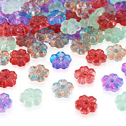 80pcs 4 Arten transparente Glasperlen&nbsp;GLAA-TA0003-81