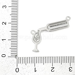 Pendentifs avec zircon cubiques à micro-pavés en laiton&nbsp;KK-G522-48P