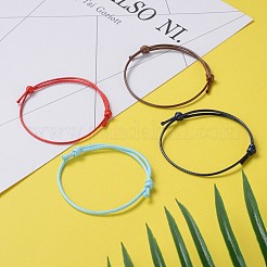Coreano poliestere cavo di realizzazione di braccialetti cerato&nbsp;AJEW-JB00011