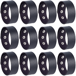 12 Stück PVC- und Eisenkordelarmbänder&nbsp;AJEW-CL0002-49C