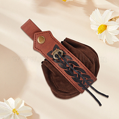 2 cartera vikinga de piel sintética semicircular&nbsp;AJEW-CL0003-66