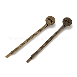 Antike Bronze Eisen Haar Schupostift Zubehör&nbsp;X-PHAR-Q017-2