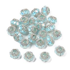 Perles rondelles en strass acrylique&nbsp;OACR-S048-02B