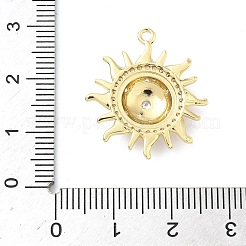 Pendentifs en laiton zircon cubique transparent&nbsp;KK-G548-01A-G
