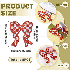8 Stück Polyester-Kleidungsflicken.&nbsp;DIY-TA0015-30C