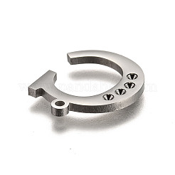 Pendentif lettre en acier inoxydable 304 résistant au ternissement&nbsp;STAS-Y006-61P-C