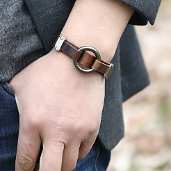 Punk-Rindsleder-Kordelarmbänder für Männer&nbsp;FS-WGC8E28-01