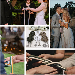 Polycotton-Kordel-Handgelenkkorsagen für die Hochzeit&nbsp;AJEW-AB00079